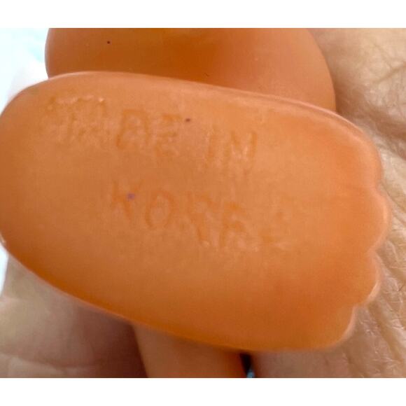 Vintage Korea Lucky Troll Doll Lot of 2 Small Troll Dolls Blue Purple Hair - Picture 3 of 4